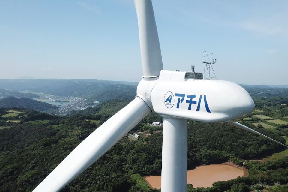 当社がEPC事業者として佐賀県内で建設した風車