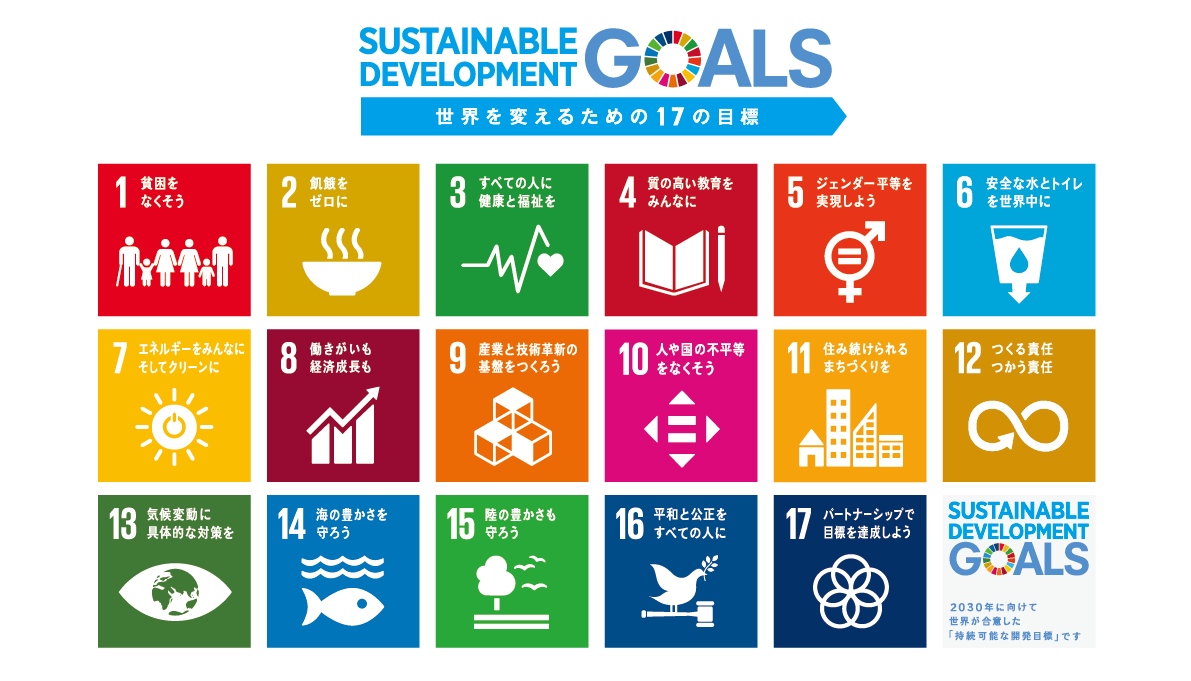 SUSTAINABLE DEVELOPMENT GOALS 世界を変えるための17の目標